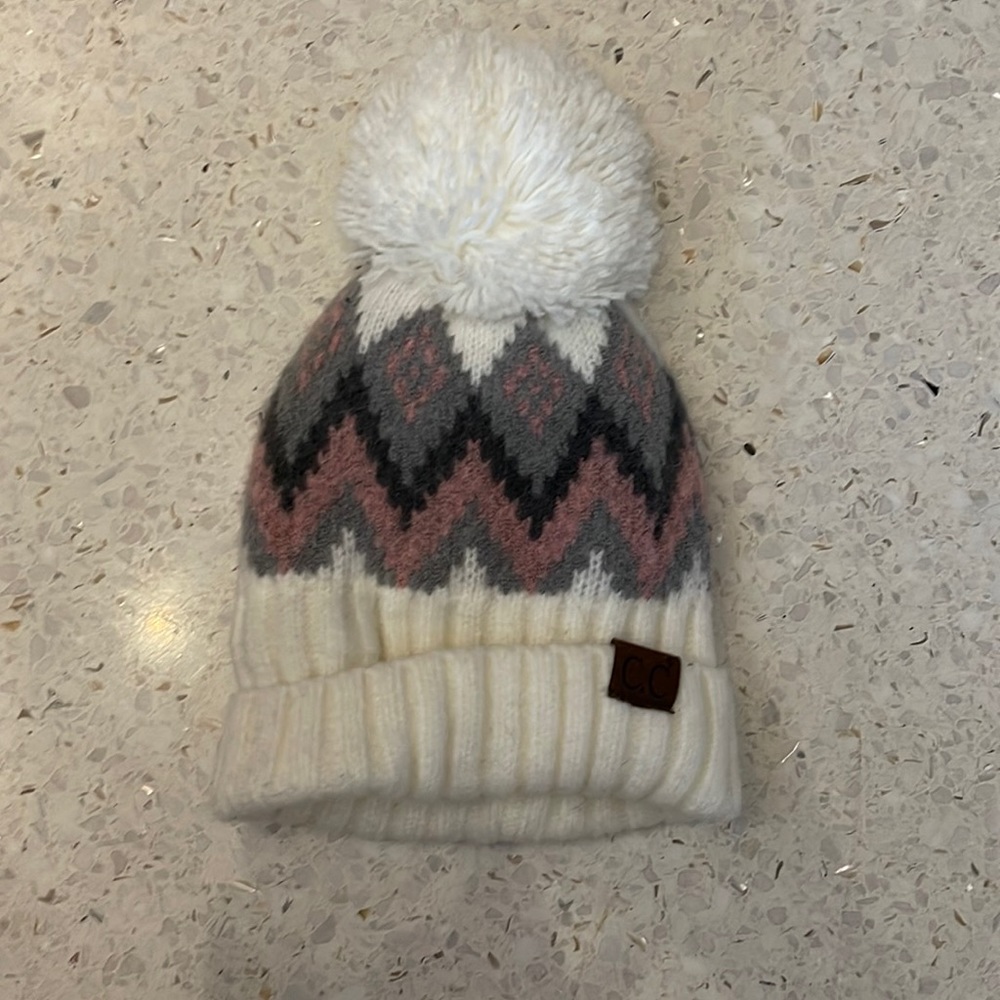 Winter hat pompom